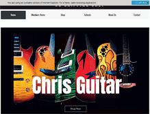 Tablet Screenshot of chris-guitar.com